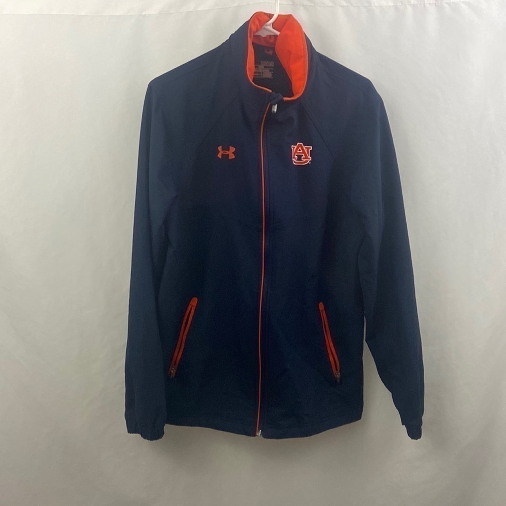 Auburn University Tigers Under Armour Size Medium Loose Full Zip Mens Jacket